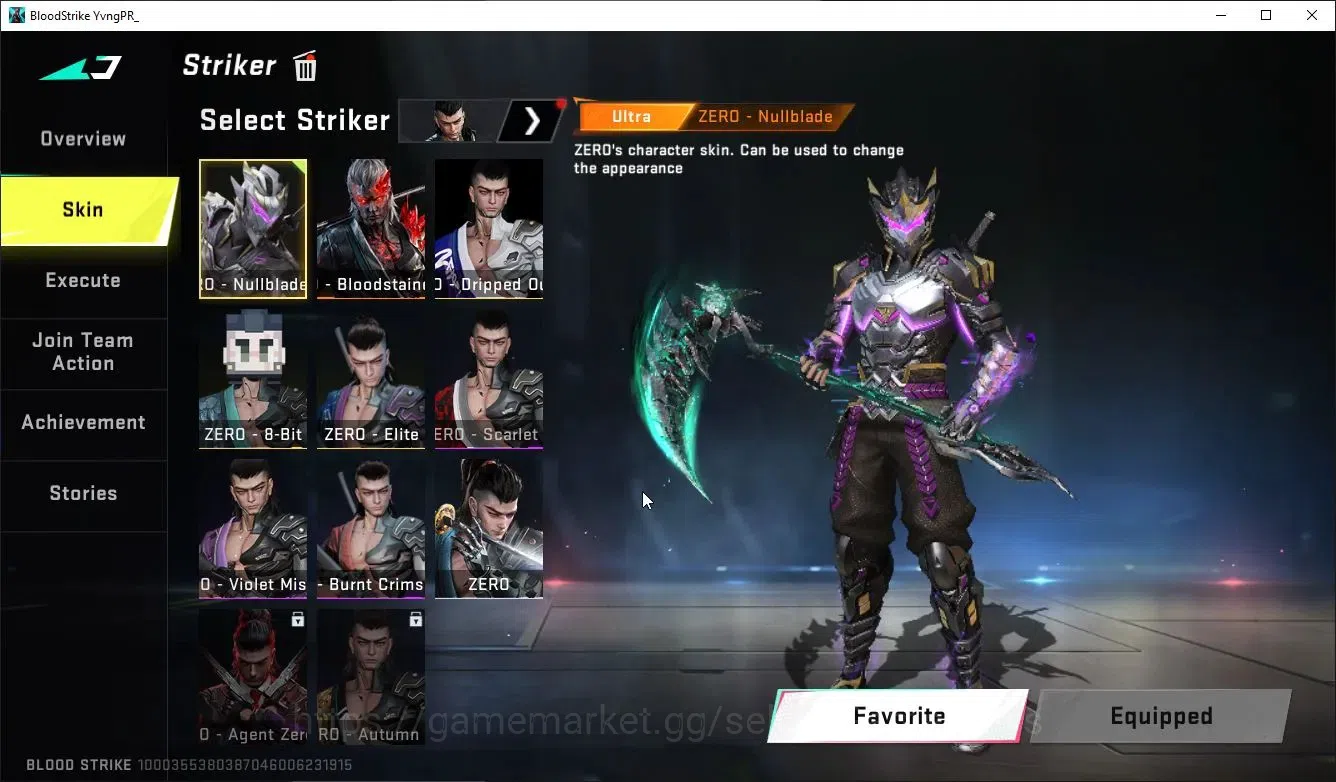 Blood Strike Accounts ASIA|ETERNAL Lv3 QBZ55,DeAgle+MELEE Scythe,Zenpaku image 11