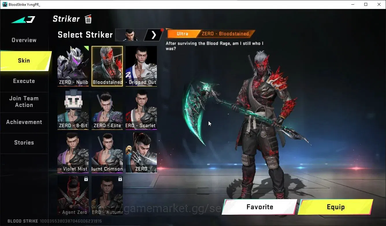 Blood Strike Accounts ASIA|ETERNAL Lv3 QBZ55,DeAgle+MELEE Scythe,Zenpaku image 12