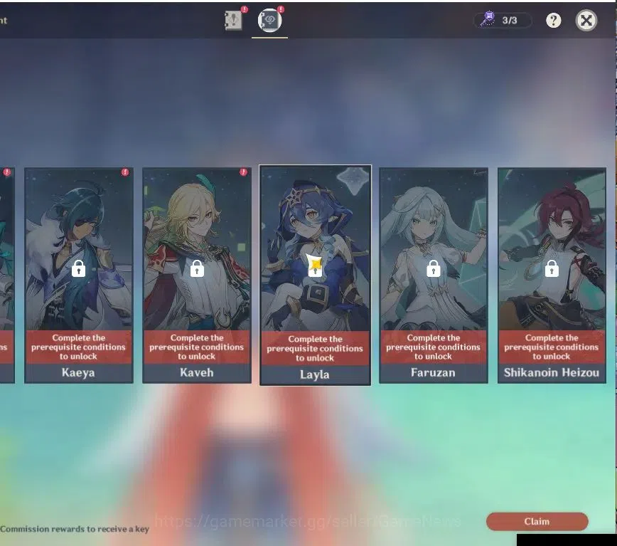 Genshin Impact Accounts ASIA|AR 47|8 Limited+2(*5Weapon)|Nefer+sign,Lauma, image 13