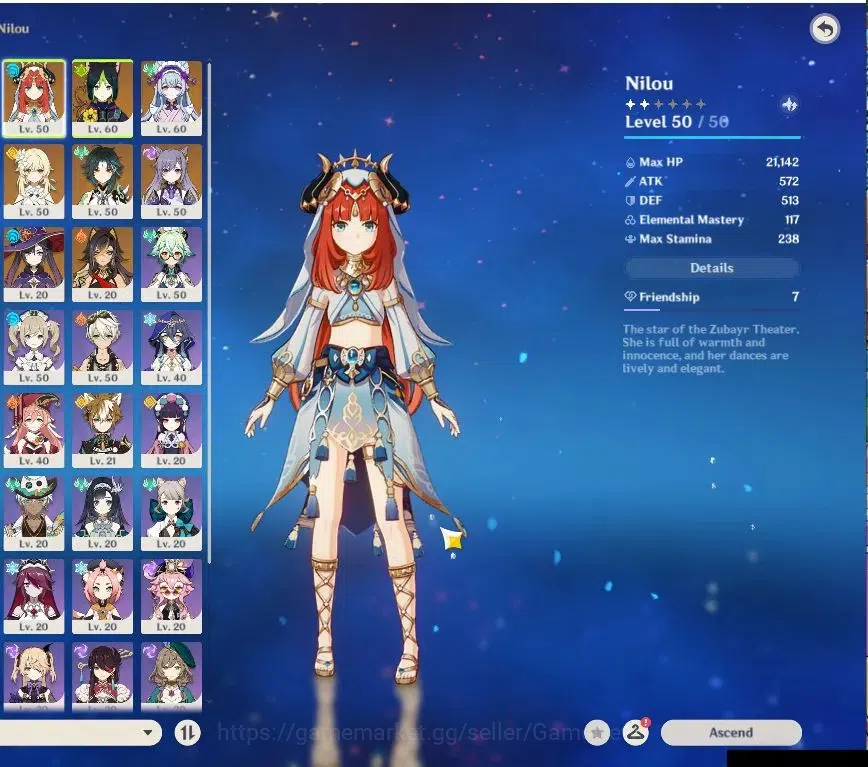 Genshin Impact Accounts ASIA|AR 47|8 Limited+2(*5Weapon)|Nefer+sign,Lauma, image 3