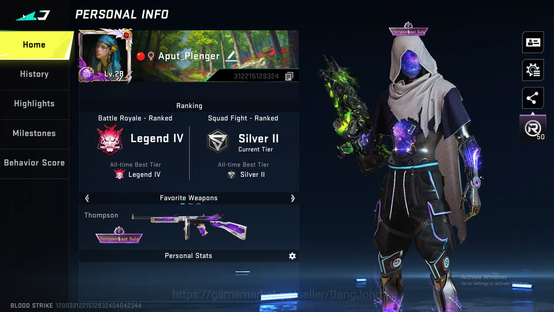 Blood Strike Accounts ASIA | Collab 7DS Kar98k, Limited AR97 Anive2nd, U image 1