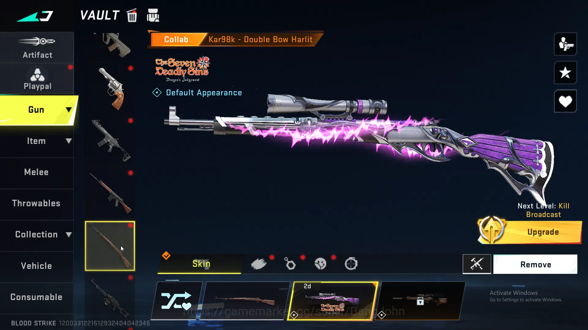 Blood Strike Accounts ASIA | Collab 7DS Kar98k, Limited AR97 Anive2nd, U image 10