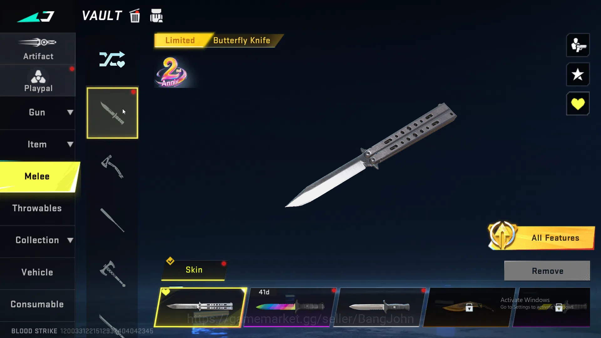 Blood Strike Accounts ASIA | Collab 7DS Kar98k, Limited AR97 Anive2nd, U image 14
