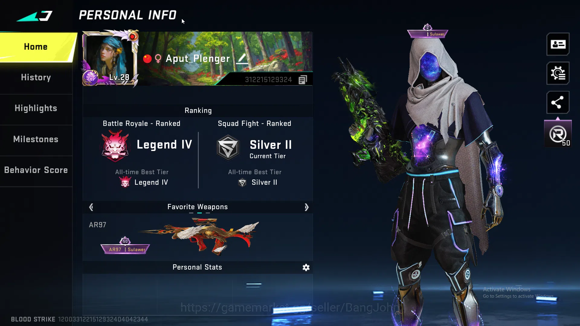 Blood Strike Accounts ASIA | Collab 7DS Kar98k, Limited AR97 Anive2nd, U image 2