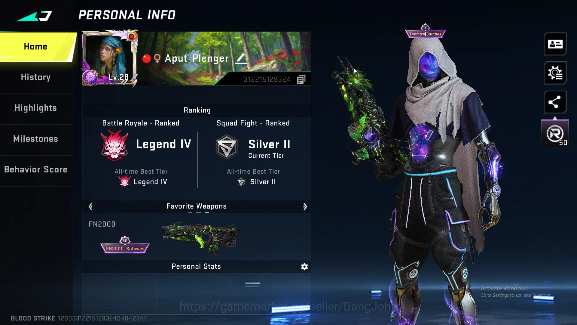 Blood Strike Accounts ASIA | Collab 7DS Kar98k, Limited AR97 Anive2nd, U image 3