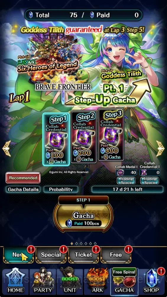 Last Cloudia Accounts GLOBAL|Rank 9|Collab BraveFrontier(Fire God Vargas image 10