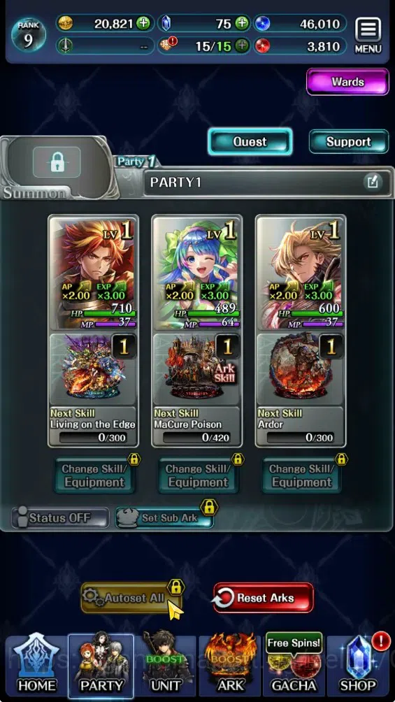 Last Cloudia Accounts GLOBAL|Rank 9|Collab BraveFrontier(Fire God Vargas image 8