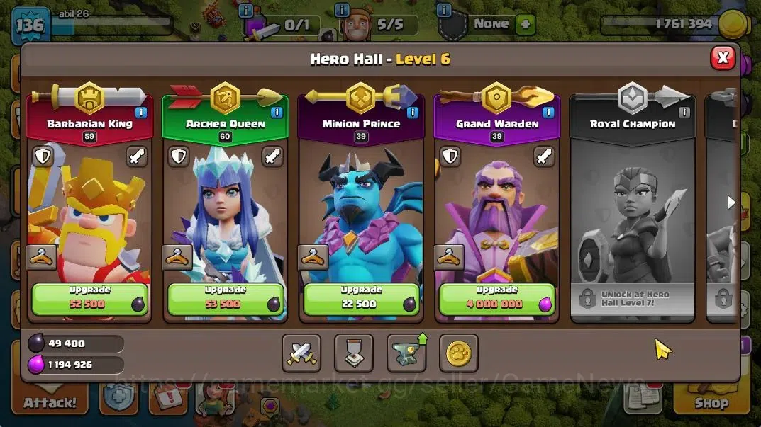 Clash of Clans Accounts TH 12 - BH 10|LV 136|HH 6|BK 59,AQ 60,GW 39,MP 39| image 8