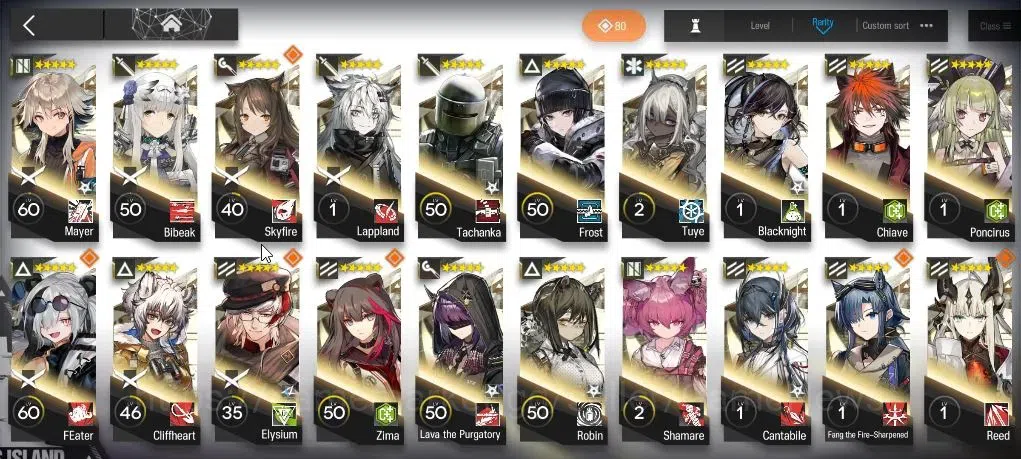 Arknights Accounts Lv 105|223 OP+61 Skin|97 Originium|9 Limited|Wis'A image 11