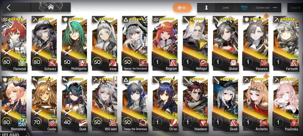 Arknights Accounts Lv 105|223 OP+61 Skin|97 Originium|9 Limited|Wis'A image 9