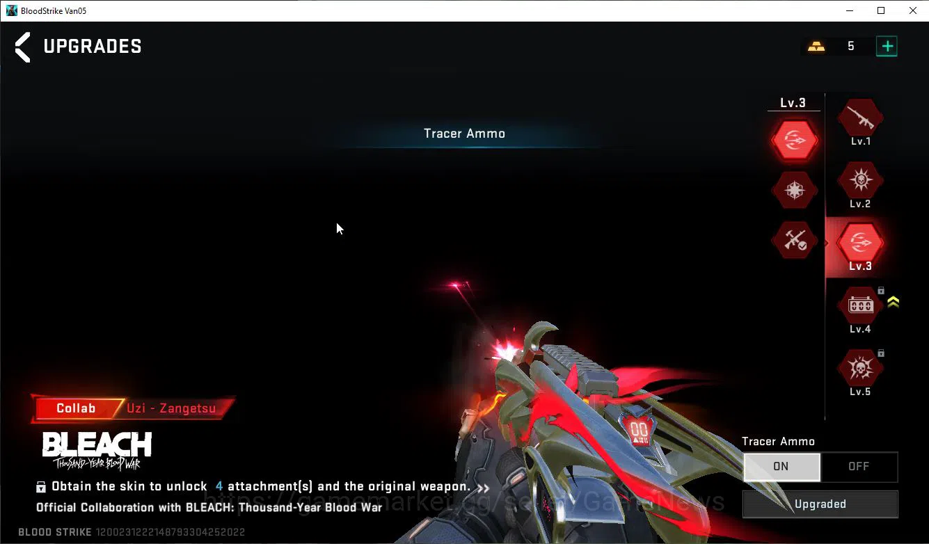 Blood Strike Accounts ASIA|2 MELE Katar,Zenpakuto+Colab BLEACH Lv3 UZI-Z image 15