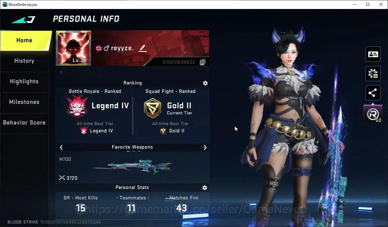 Blood Strike Accounts ASIA|ETERNAL DeAgle-Scorpion+COLLAB TOKRAV MCX,FN2 image 2