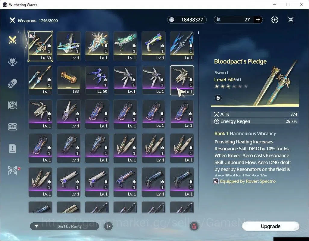 Wuthering Waves Accounts Others NA |UL 49|Skin FRover|4 Limited|Yangyang:Xuanling,Lynae,L Hersen)+Sign,Rebecca Etc|DB Lvl 7
