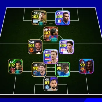 eFootball Accounts Others Android|PW 3102|Lamine Yamal Big T,Lionel Messi Show TSergio Aguero Epic,Serginho