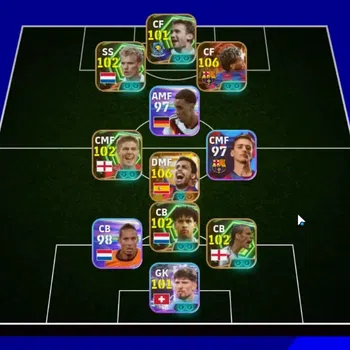 eFootball Accounts Legends & Iconic Players Android|2 Big Time Rodri 19 Jul'26, Lamine Yamal 28 Feb'26|5 Epic Steven