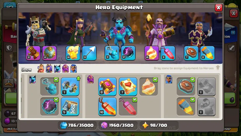 Clash of Clans Accounts TH 16-BH 8|LV 151|TROPHY 3974|HH 7|BK 54,AQ 51,GW  image 4