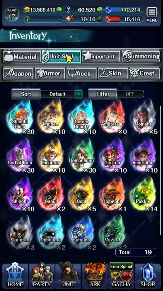Last Cloudia Accounts GLOBAL|Rank 17|60k Crystal|Top Tier Unit (SM Sera, image 10