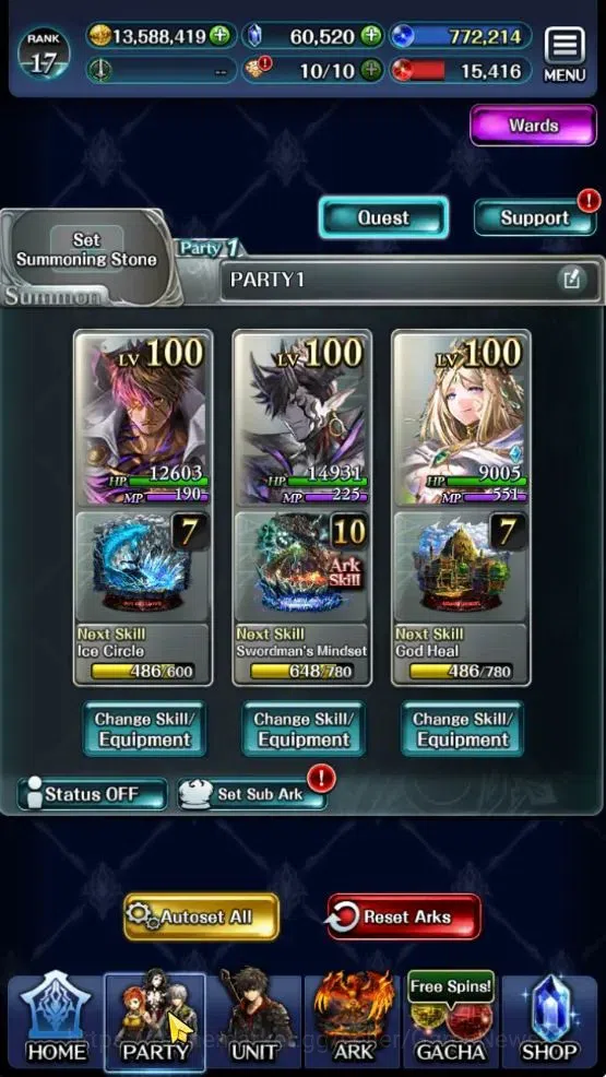 Last Cloudia Accounts GLOBAL|Rank 17|60k Crystal|Top Tier Unit (SM Sera, image 5