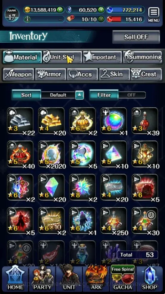 Last Cloudia Accounts GLOBAL|Rank 17|60k Crystal|Top Tier Unit (SM Sera, image 9