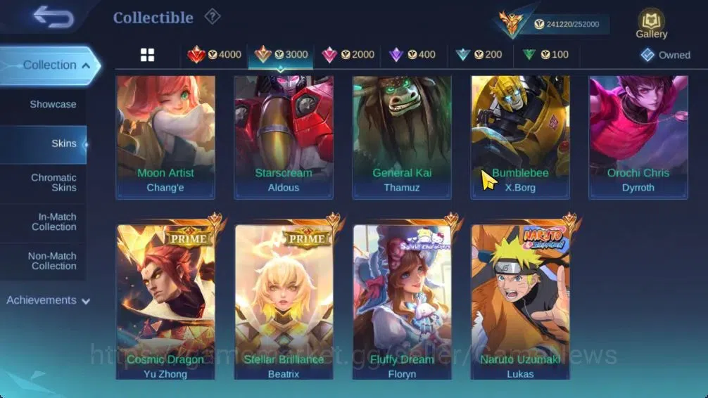 Mobile Legends: Bang Bang Accounts Hero 131|Skin 571|Legend(Valir,Lunox),Naruto Lukas image 10