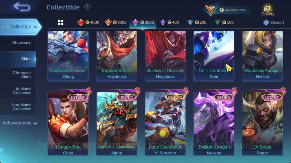 Mobile Legends: Bang Bang Accounts Hero 131|Skin 571|Legend(Valir,Lunox),Naruto Lukas image 12