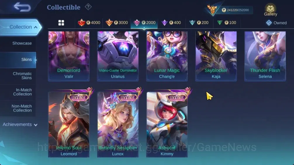 Mobile Legends: Bang Bang Accounts Hero 131|Skin 571|Legend(Valir,Lunox),Naruto Lukas image 14
