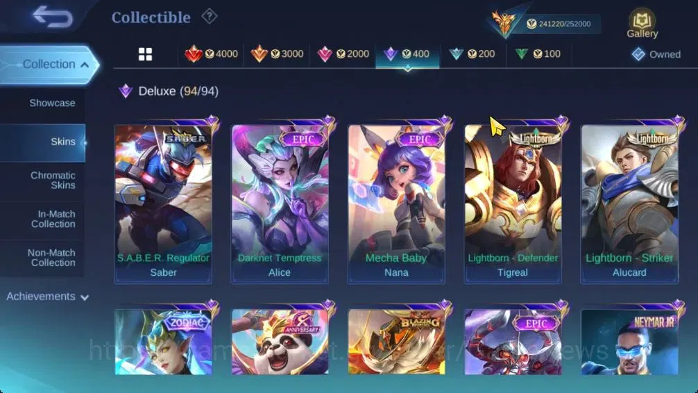 Mobile Legends: Bang Bang Accounts Hero 131|Skin 571|Legend(Valir,Lunox),Naruto Lukas image 15