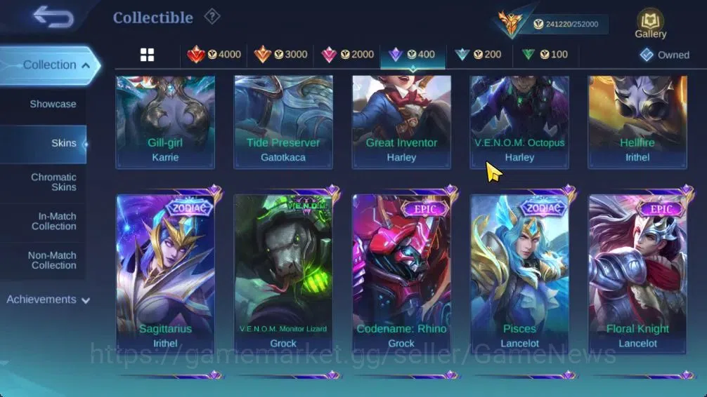 Mobile Legends: Bang Bang Accounts Hero 131|Skin 571|Legend(Valir,Lunox),Naruto Lukas image 20