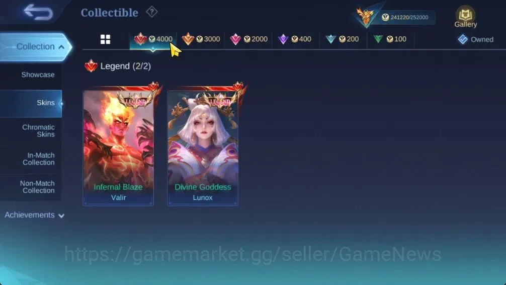 Mobile Legends: Bang Bang Accounts Hero 131|Skin 571|Legend(Valir,Lunox),Naruto Lukas image 7