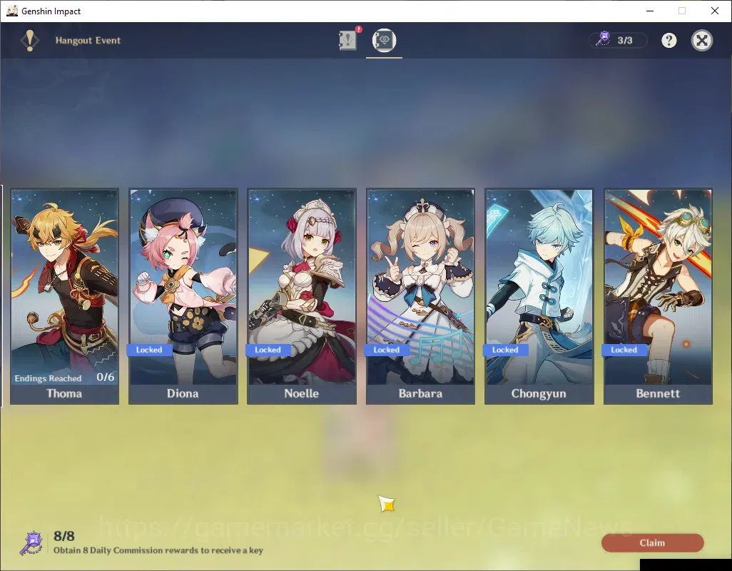 Genshin Impact Accounts Asia|AR 52|2 Limited + 2 (*5 Weapon) |Flins + Sign image 16