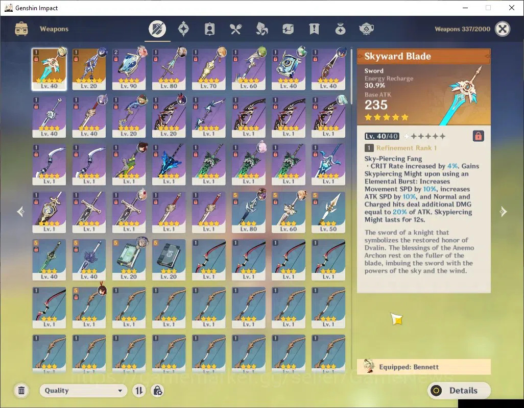 Genshin Impact Accounts Asia|AR 52|2 Limited + 2 (*5 Weapon) |Flins + Sign image 5