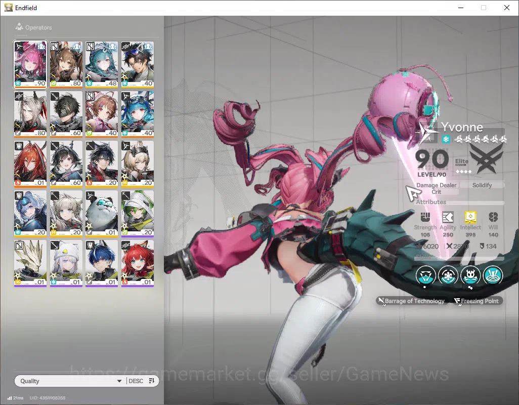 Arknights: Endfield Accounts ASIA|Lv 50|SSR 6(2Limit)| Yvonne+Sign,Gilberta Ard image 1