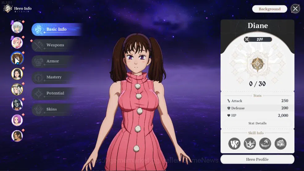 The Seven Deadly Sins: Origin Accounts [SEA] Fresh Starter Lv 2 | 3 SSR | Diane, Guila, D image 12