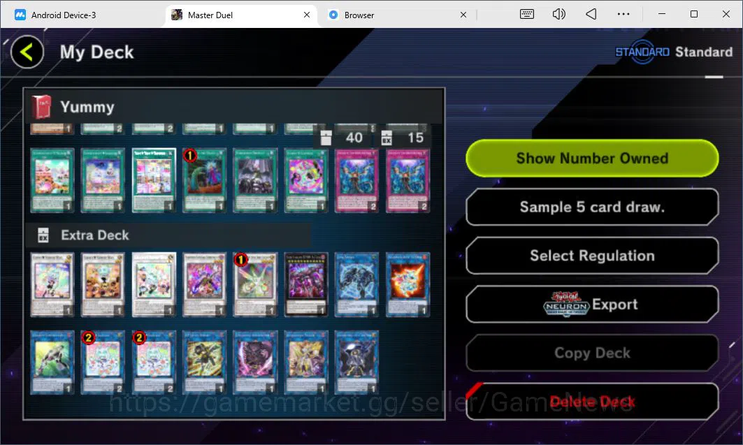 Yu-Gi-Oh! Master Duel Accounts Lv 18 | 20 Deck |VSK9,Dracotail,LunaLight,Yummy,Ma image 11
