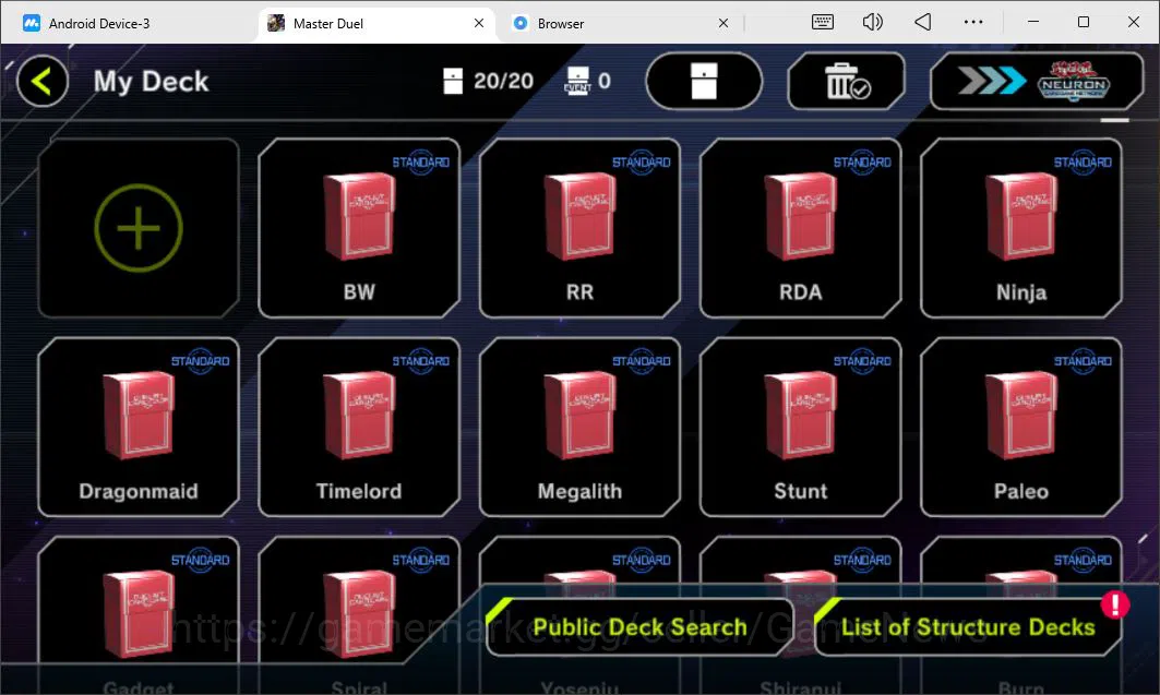 Yu-Gi-Oh! Master Duel Accounts Lv 18 | 20 Deck |VSK9,Dracotail,LunaLight,Yummy,Ma image 2