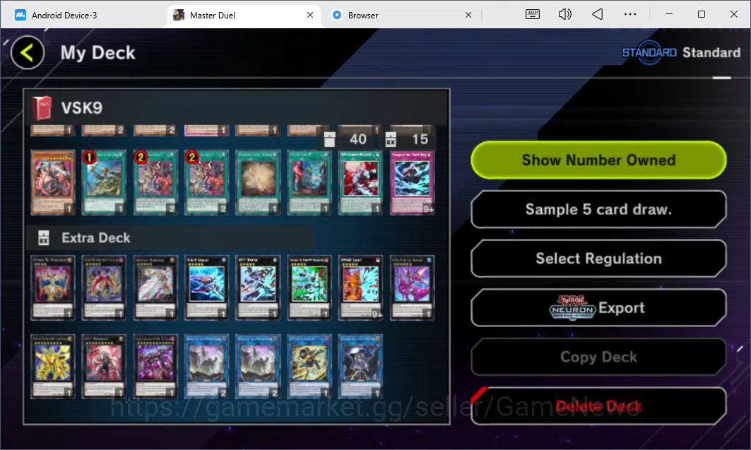 Yu-Gi-Oh! Master Duel Accounts Lv 18 | 20 Deck |VSK9,Dracotail,LunaLight,Yummy,Ma image 5