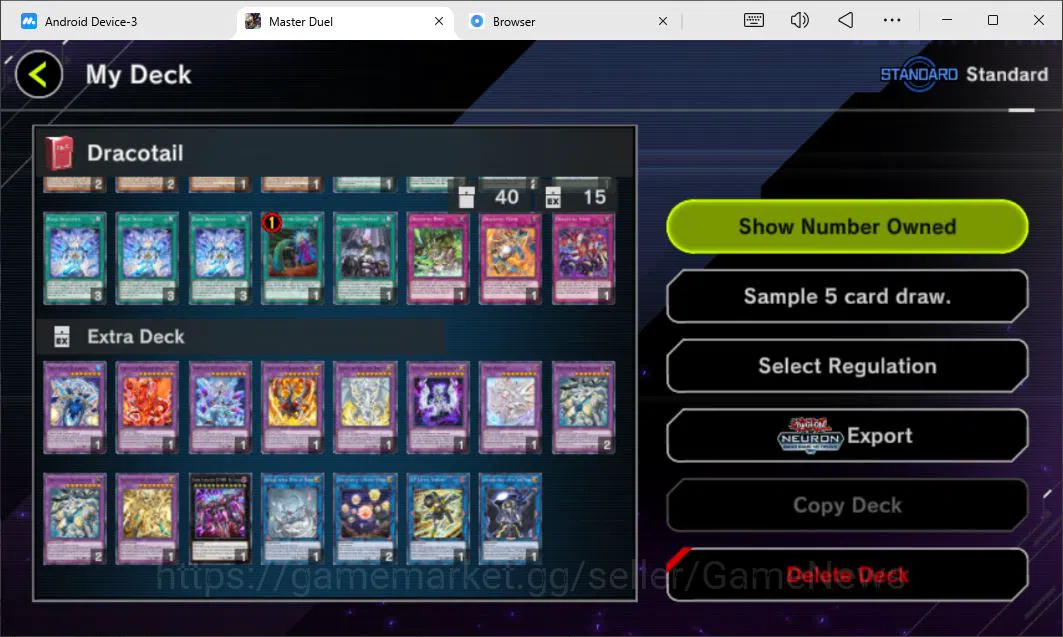Yu-Gi-Oh! Master Duel Accounts Lv 18 | 20 Deck |VSK9,Dracotail,LunaLight,Yummy,Ma image 7