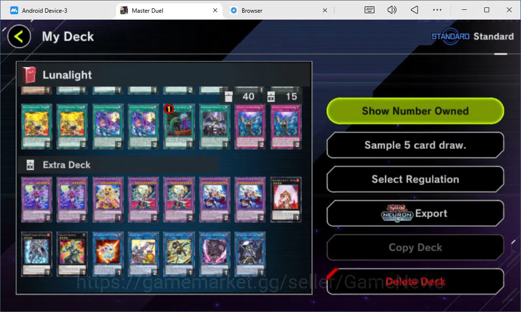 Yu-Gi-Oh! Master Duel Accounts Lv 18 | 20 Deck |VSK9,Dracotail,LunaLight,Yummy,Ma image 9