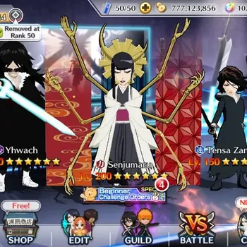 Bleach: Brave Souls Accounts Mid-Tier Global | 26K BP+10K Orb|Mid Story|Yhwach TYBW TheEnd|Senjumaru TYBW25|Tensa