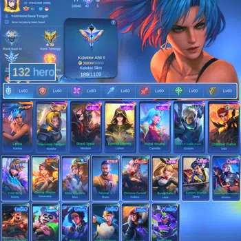 Mobile Legends: Bang Bang Others HERO 132 SKIN 189 | EMBLEM ALL MAX| COLECTOR NATAL image 1