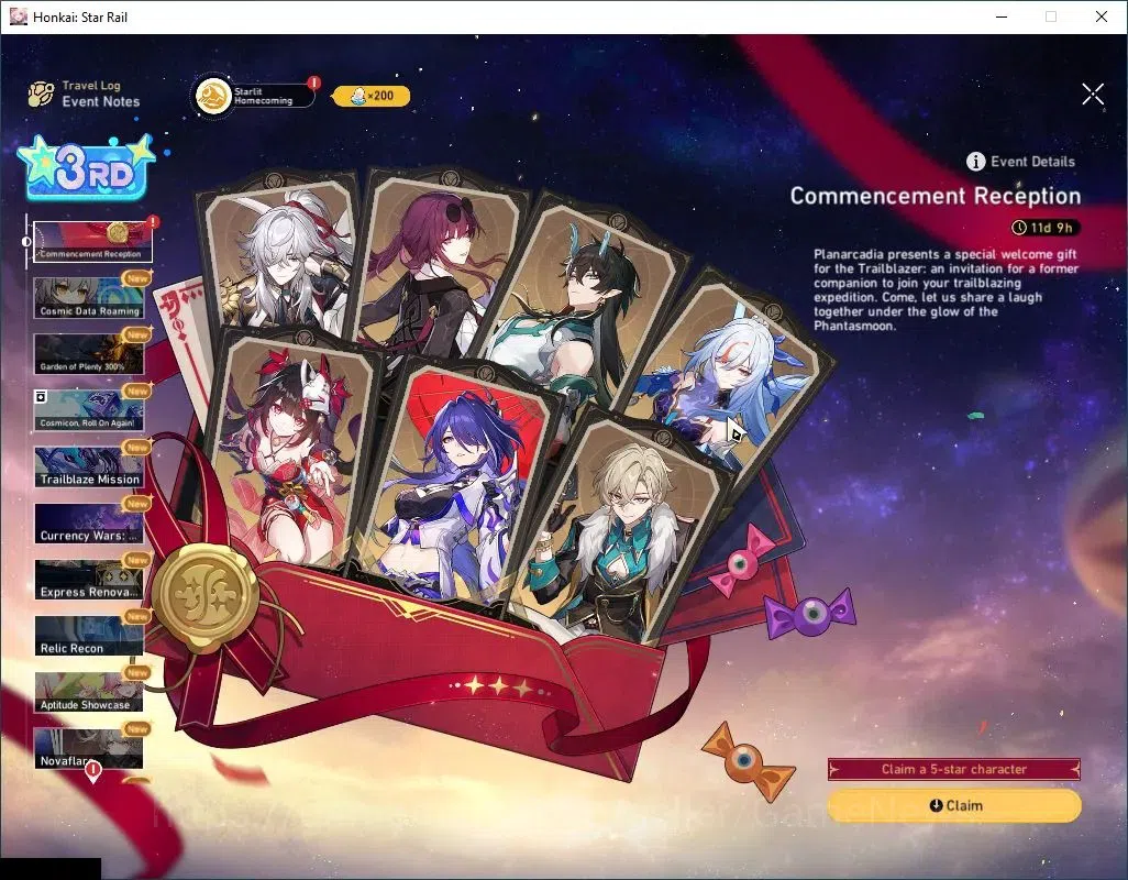 Honkai Star Rail Accounts Asia|TL 70|2,8K SJ|23 Limited|[Phainon,Jingliu,Bla image 16