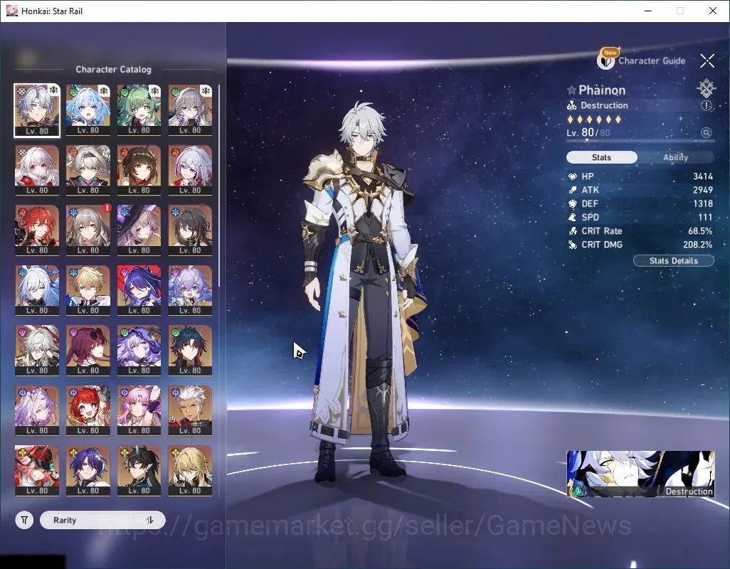 Honkai Star Rail Accounts Asia|TL 70|2,8K SJ|23 Limited|[Phainon,Jingliu,Bla image 4