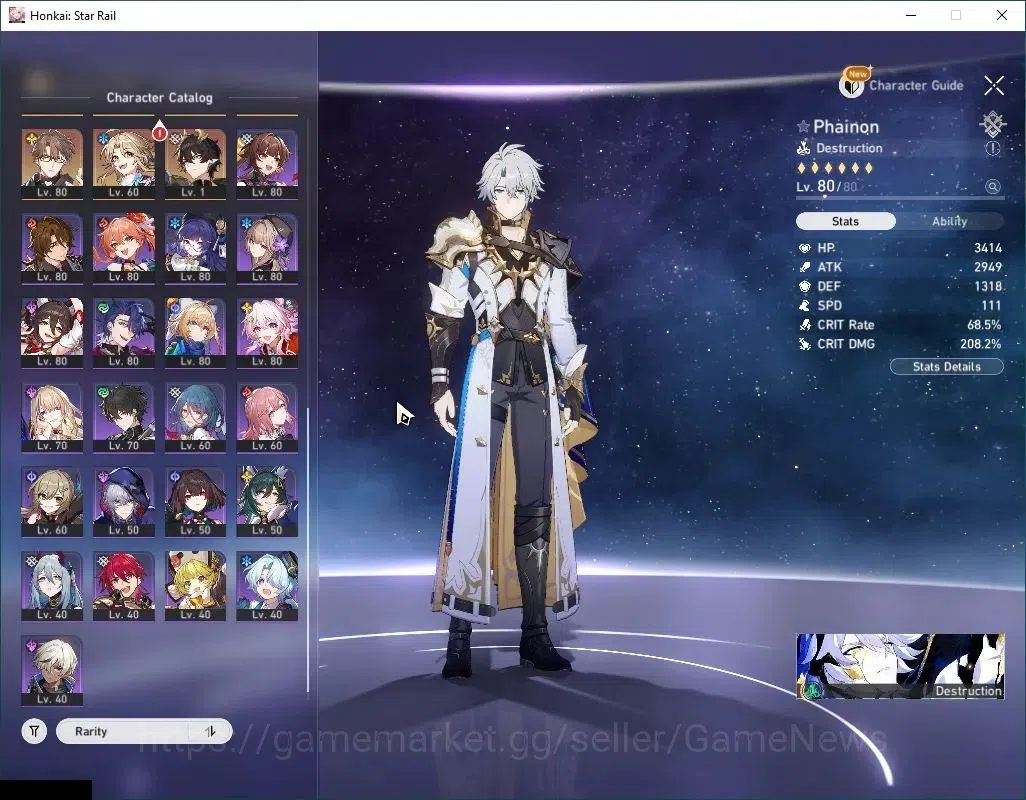 Honkai Star Rail Accounts Asia|TL 70|2,8K SJ|23 Limited|[Phainon,Jingliu,Bla image 5