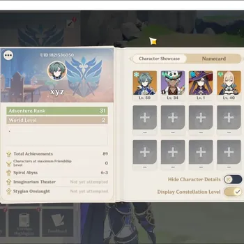 Genshin Impact Accounts Starter ASIA|Starter AR 31|1 Limited Lohen|+2 *5 CHAR Mona,Jean|36 Fragile +5 IF|Very low
