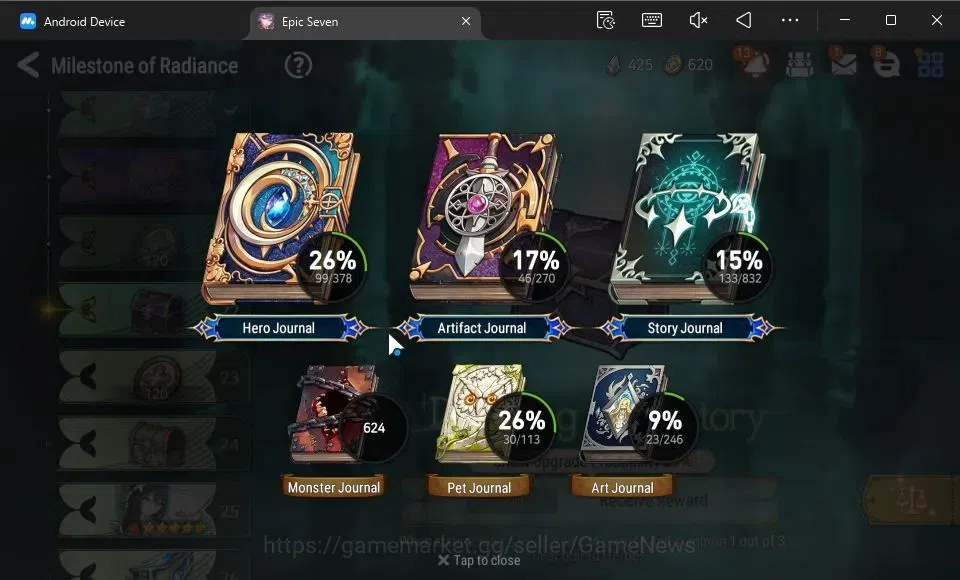 Epic Seven Accounts GLOBAL Verif|New Era|3 ML(A Yufine,TM Luluca,R Roa image 5