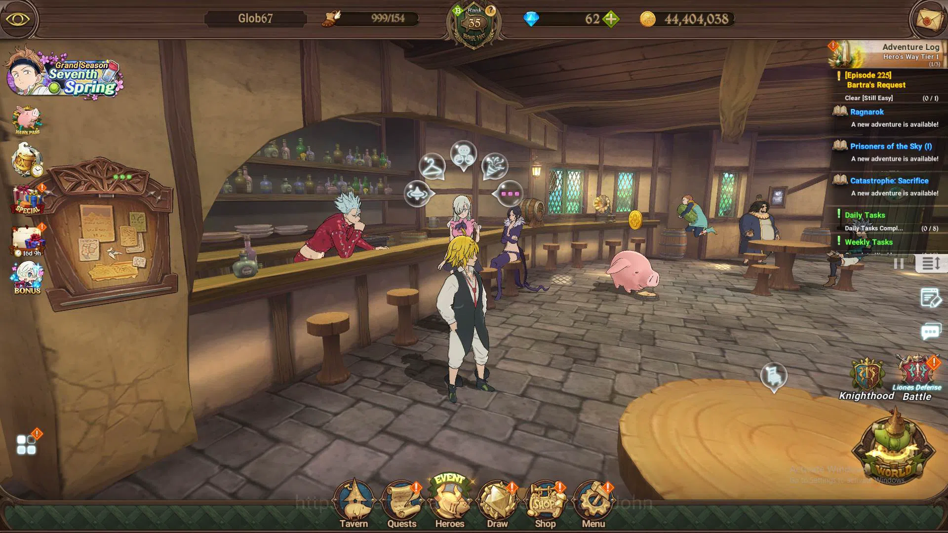 The Seven Deadly Sins: Grand Cross Others GLOBAL|2.3M CC|LS 110|LR Brunhild|6UR Salos,TRista image 1