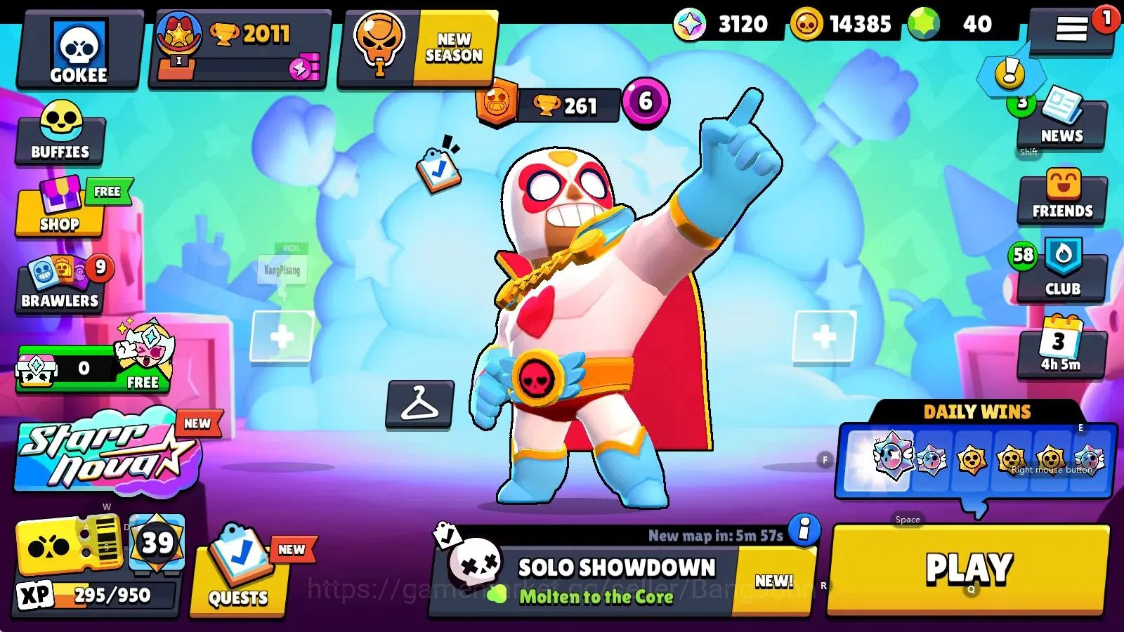 Brawl Stars Accounts Android | 2011 Thropy|18 Brawler|1 Max Lv(Shelly)| image 1
