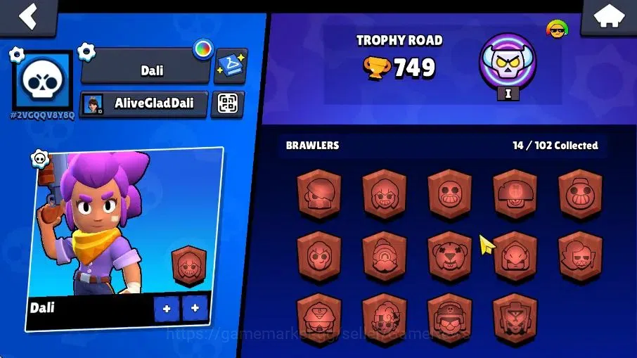Brawl Stars Accounts 749 Trophy|14 Brawlers 2 Max Brawlers [Edgar,Najia image 13