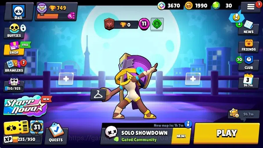 Brawl Stars Accounts 749 Trophy|14 Brawlers 2 Max Brawlers [Edgar,Najia image 3