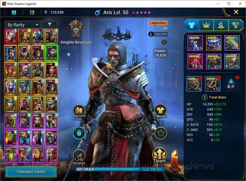 Raid: Shadow Legends Accounts Lv52 845K Power|1 Mythic[SS Galthir]+19 Legend(McA image 10